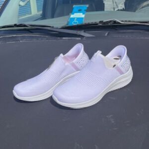 Size: 11 Women's Sketchers . Hands Free Slip Ins . Shining Glitz Ultra Flex 3.0